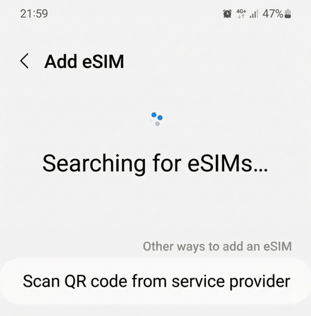 search card esim