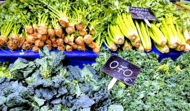 Greens at the Laiki. Photo: Yoav Avni