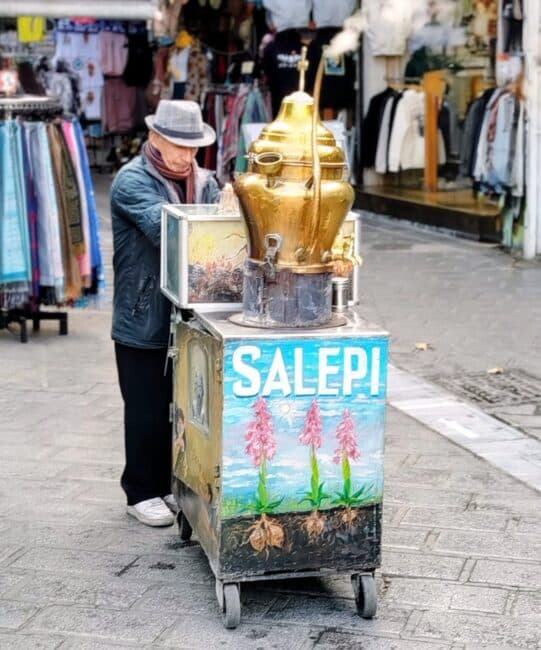 Hot Salep in Monastiraki. Photo: Yoav Avni