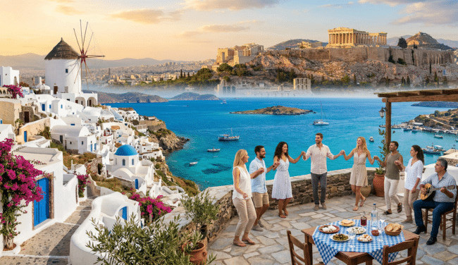 מגוון סיטואציות מהתרבות היוונית